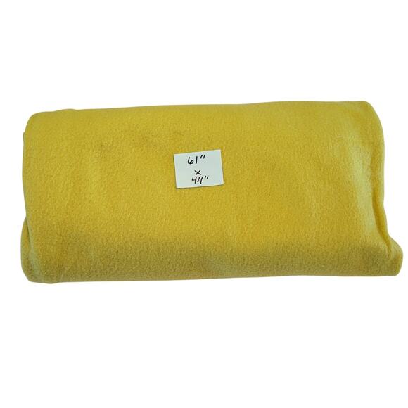 Mustard Yellow Fleece Fabric 61 x 44" Soft Warm Material for Craft Sewing - Picture 6 of 11